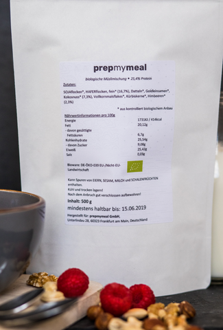 3er Pack prepmymeal Proteinmüsli